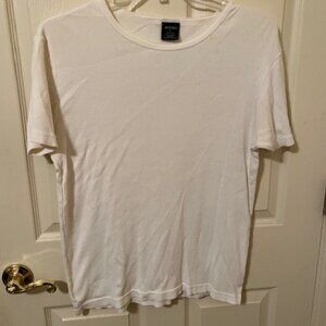 Accents Men's Cream Ribbed T-Shirt.  Size Large.